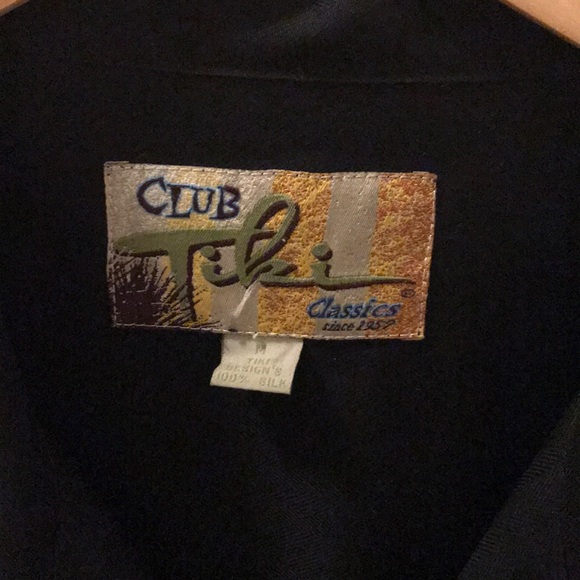 Club Tiki Men’s 100% Silk Button Down - Picture 2 of 6